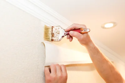 Pose de papier peint à Espeyroux — revêtements muraux et toiles de verre